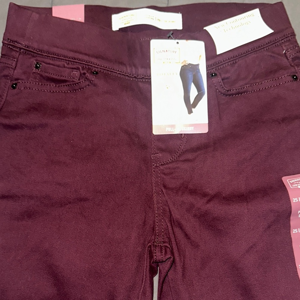 Signature by Levi Strauss Purple Boot Cut Jeans